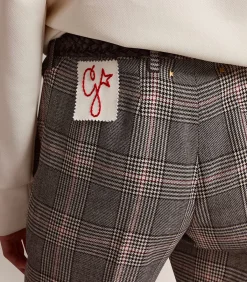 Golden Goose Pantalon cigarette Golden Collection Prince de Galles*Femme Bas