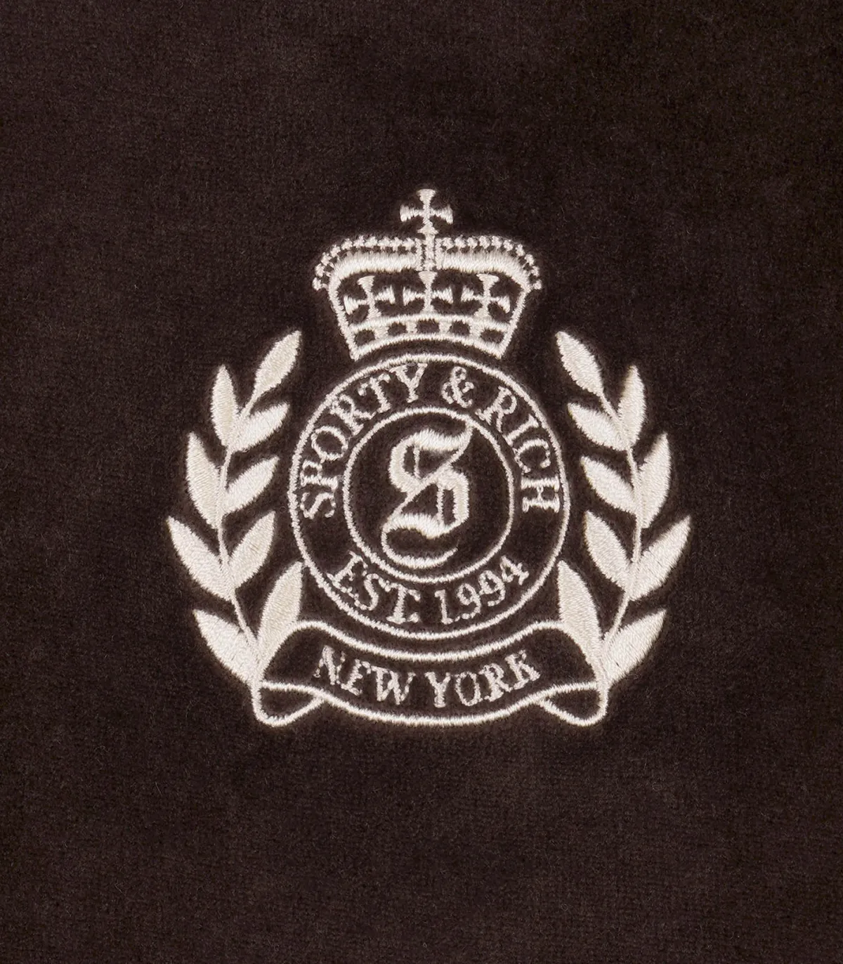 Sporty & Rich Pantalon de survêtement en velours NY Crest*Femme Bas