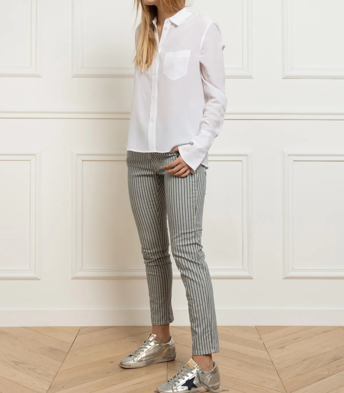 6397 Pantalon stripe*Femme Bas