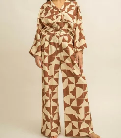 La Treille Maison Ensoleillée Pantalon Tamara Imprimé Seventies*Femme Bas