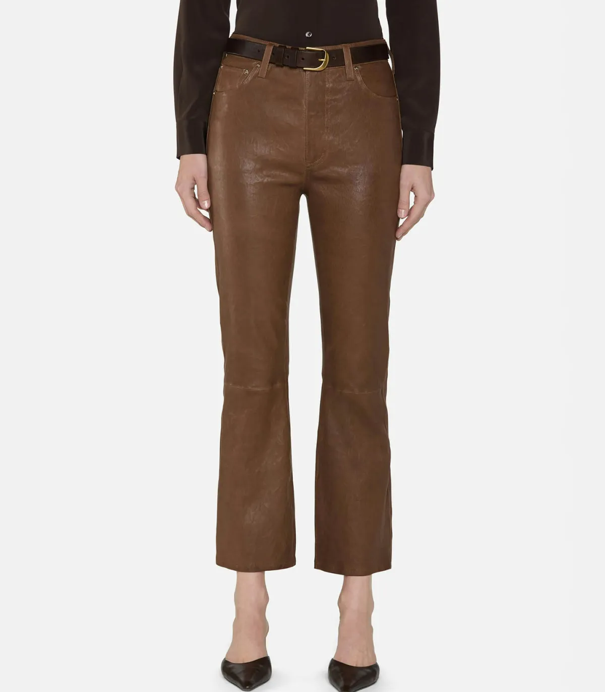 Frame Pantalon The Leather Reboot Cedar*Femme Bas