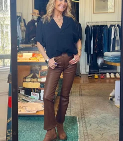 Frame Pantalon The Leather Reboot Cedar*Femme Bas