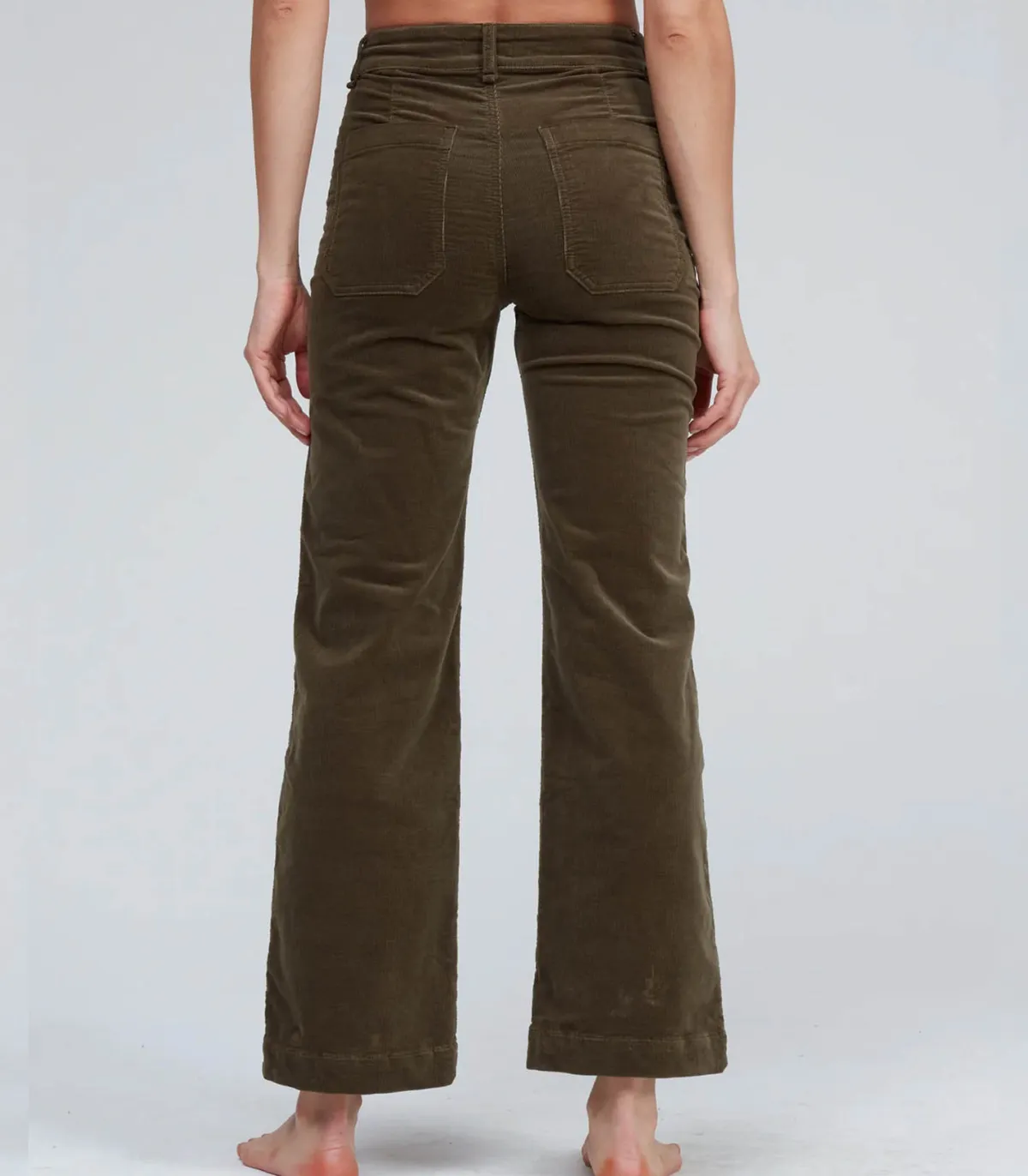 ASKK NY Pantalon Velours Côtelé Sailor Safari Green*Femme Bas