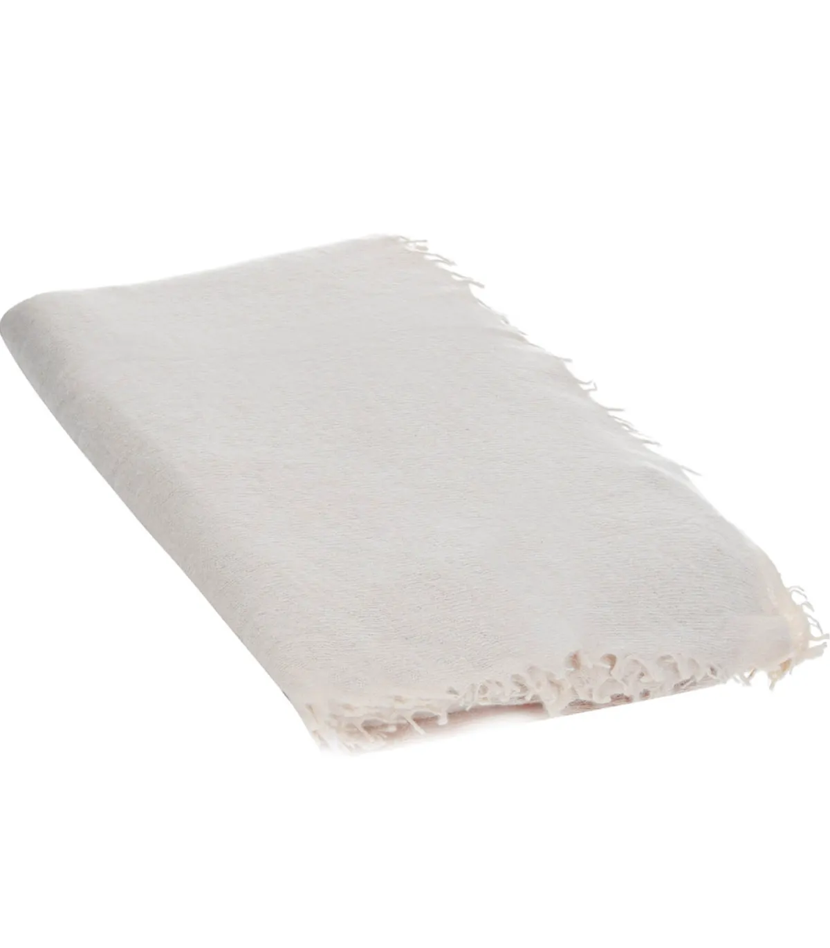 Maison de Vacances Plaid Vice Versa Frangé Cachemire Tricoté Main 150 x 200 cm* Plaids & Couvertures