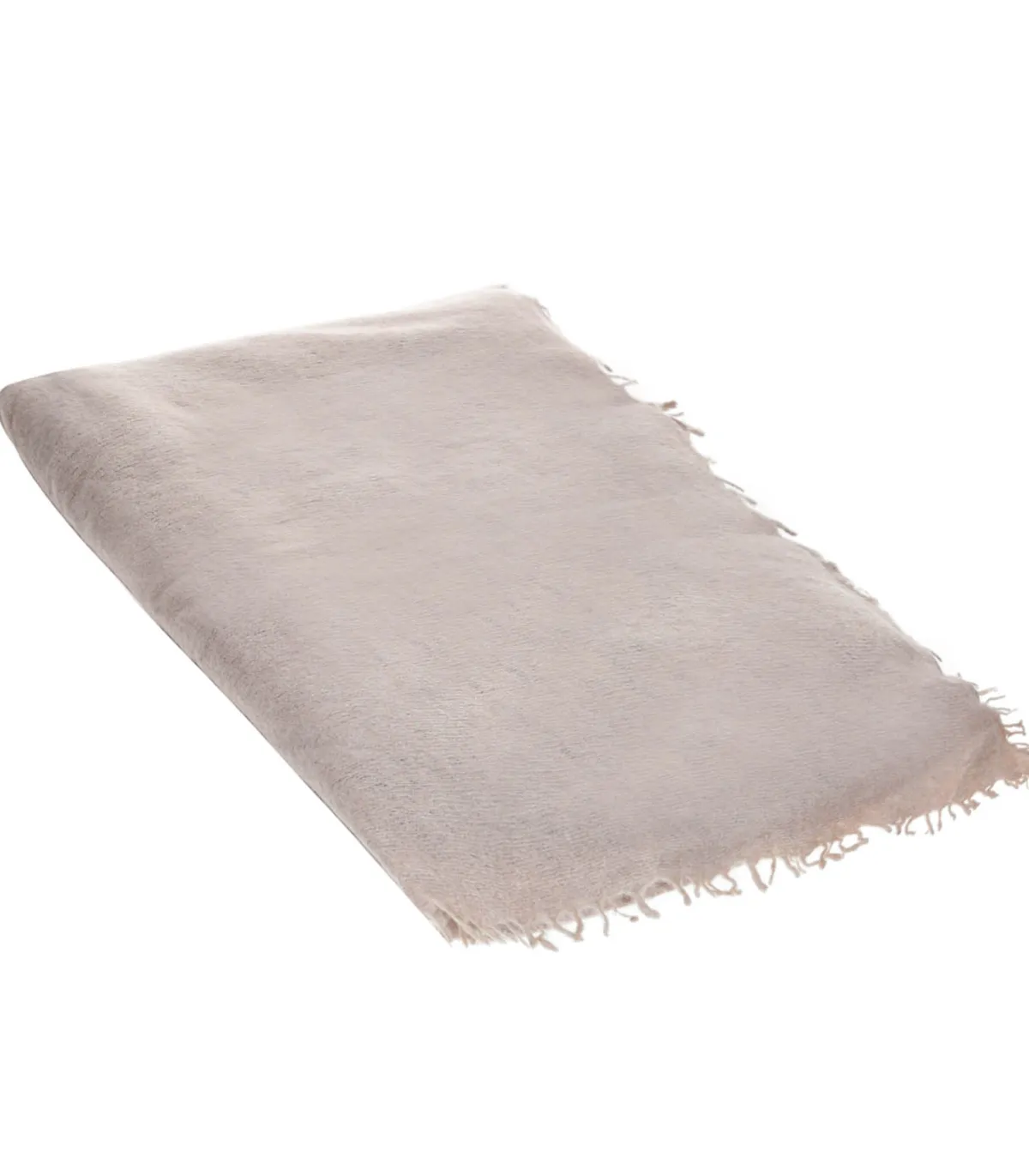 Maison de Vacances Plaid Vice Versa Frangé Cachemire Tricoté Main 150 x 200 cm* Plaids & Couvertures