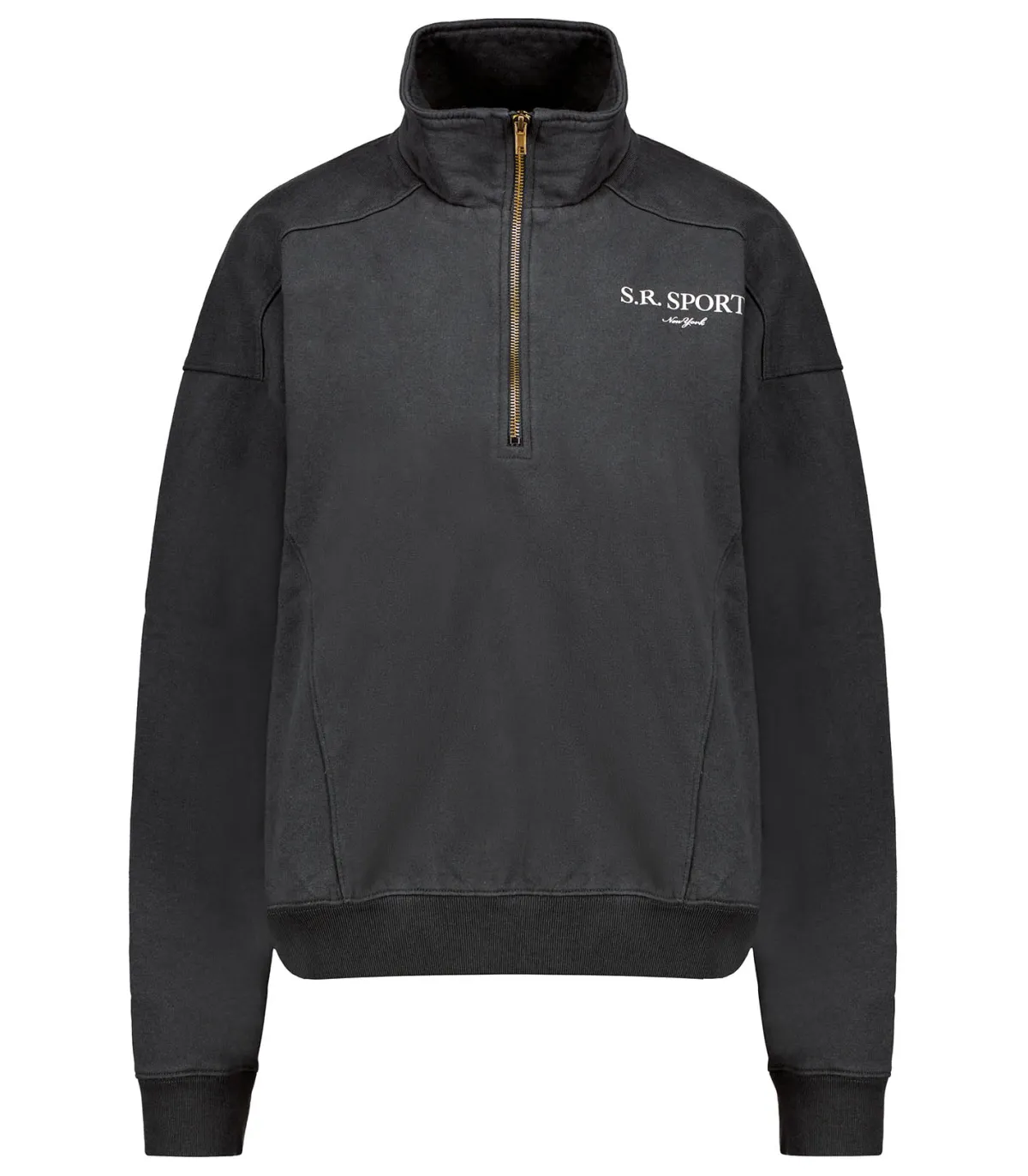 Sporty & Rich Pull Camionneur S.R Sport Faded Black*Femme Mailles & Sweats