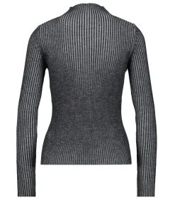 Roberto Collina Pull côtelé Lupetto Vanise Gris*Femme Mailles & Sweats