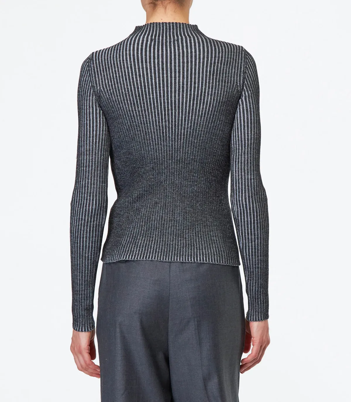 Roberto Collina Pull côtelé Lupetto Vanise Gris*Femme Mailles & Sweats