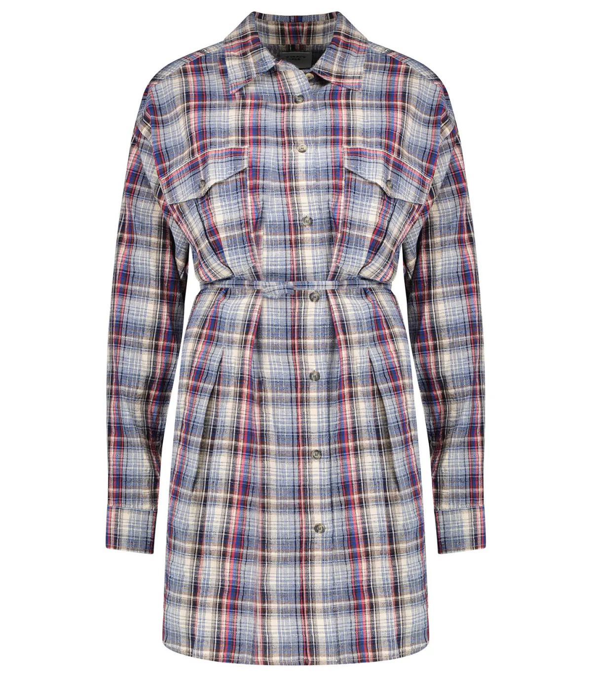 Marant Étoile Robe à carreaux Liliane Bleu*Femme Robes