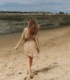 Maison Saint Julien Robe courte Empire Caffe Latte*Femme Robes