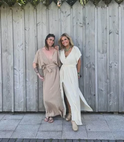 Maison Saint Julien Robe longue Empire Café Latte*Femme Robes