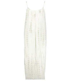 Maison Saint Julien Robe plissée Palm Beach Tie & Dye Water Green*Femme Robes