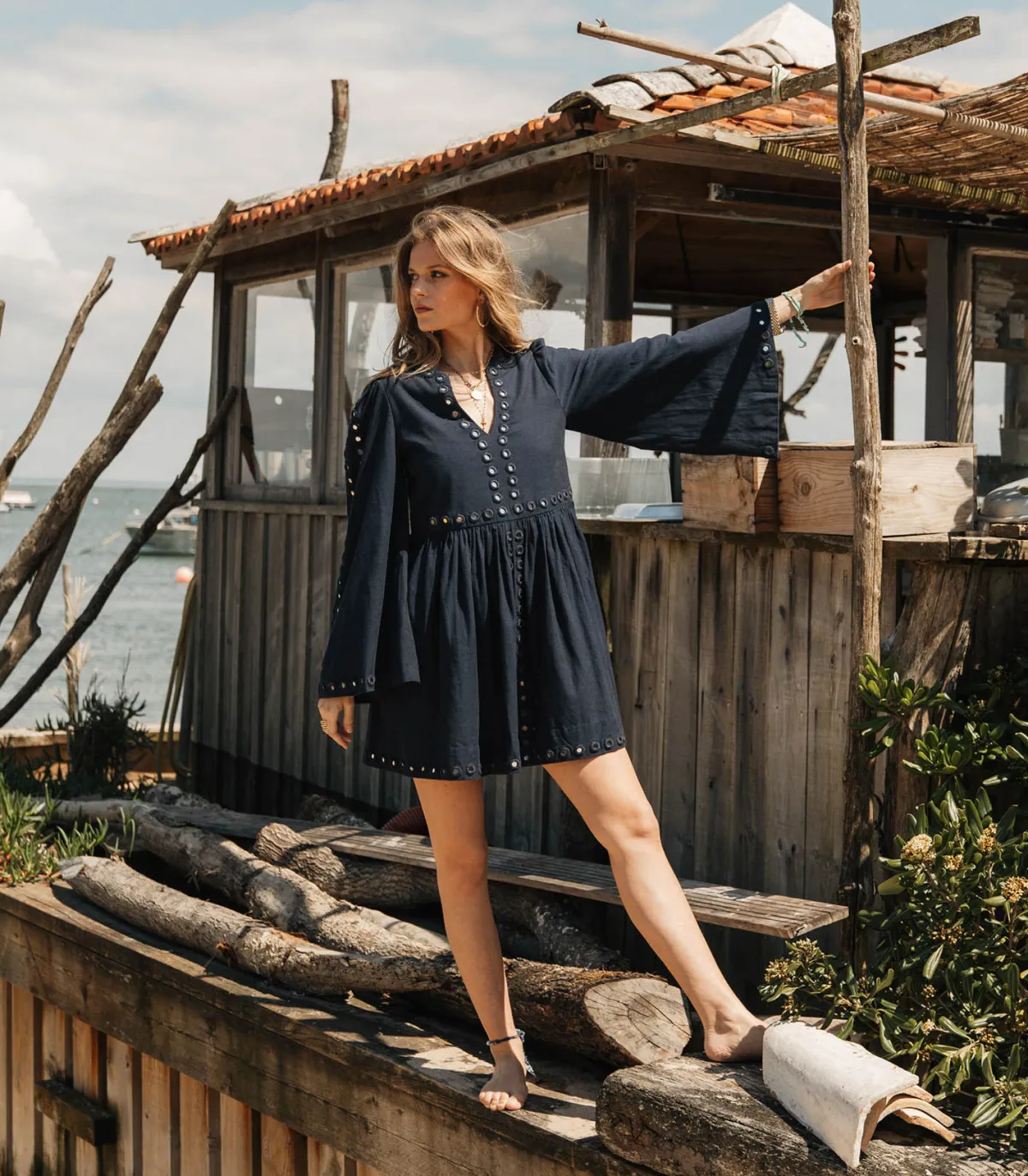 Alix of Bohemia Robe Silvie Midnight Mirror*Femme Robes