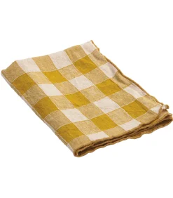 Maison de Vacances Serviette Bourdon Toile Vintage Vichy 43 x 43 cm* Linge De Table