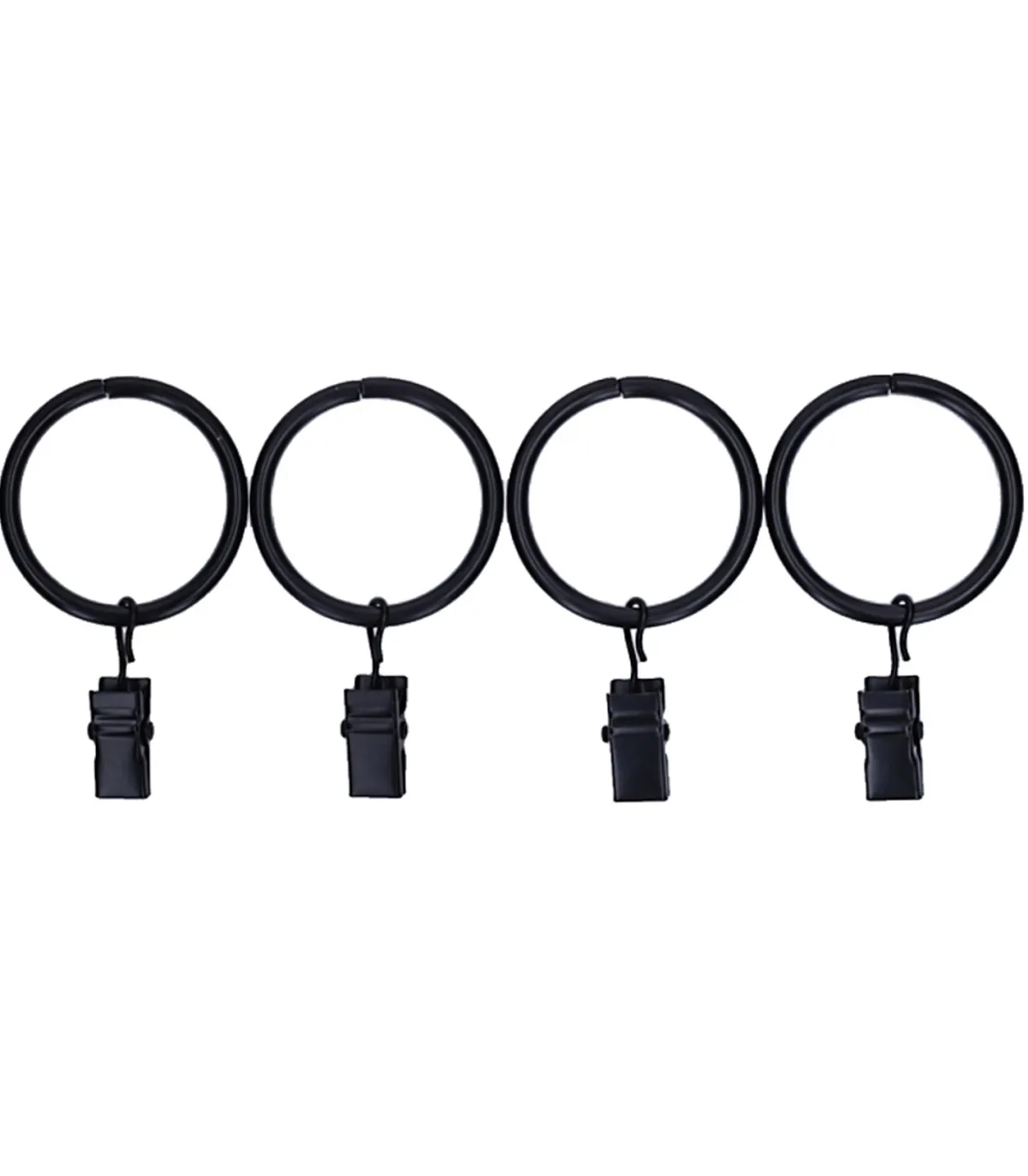 Maison de Vacances Set de 12 anneaux à pince pour panneau de rideau* Rideaux