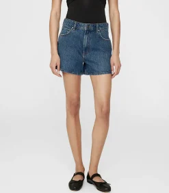 Anine Bing Short Denim Dalton Marine Blue*Femme Bas