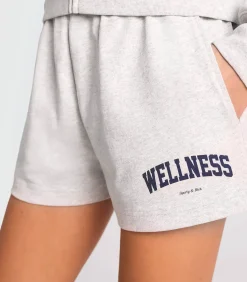 Sporty & Rich Short Disco Wellness Ivy Heather Grey/Navy*Femme Bas