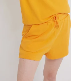 David Lucas x ron ron Short en coton biologique Océan Orange*Femme Bas