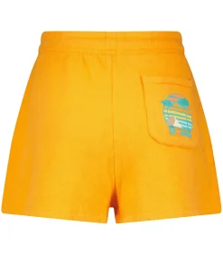 David Lucas x ron ron Short en coton biologique Océan Orange*Femme Bas