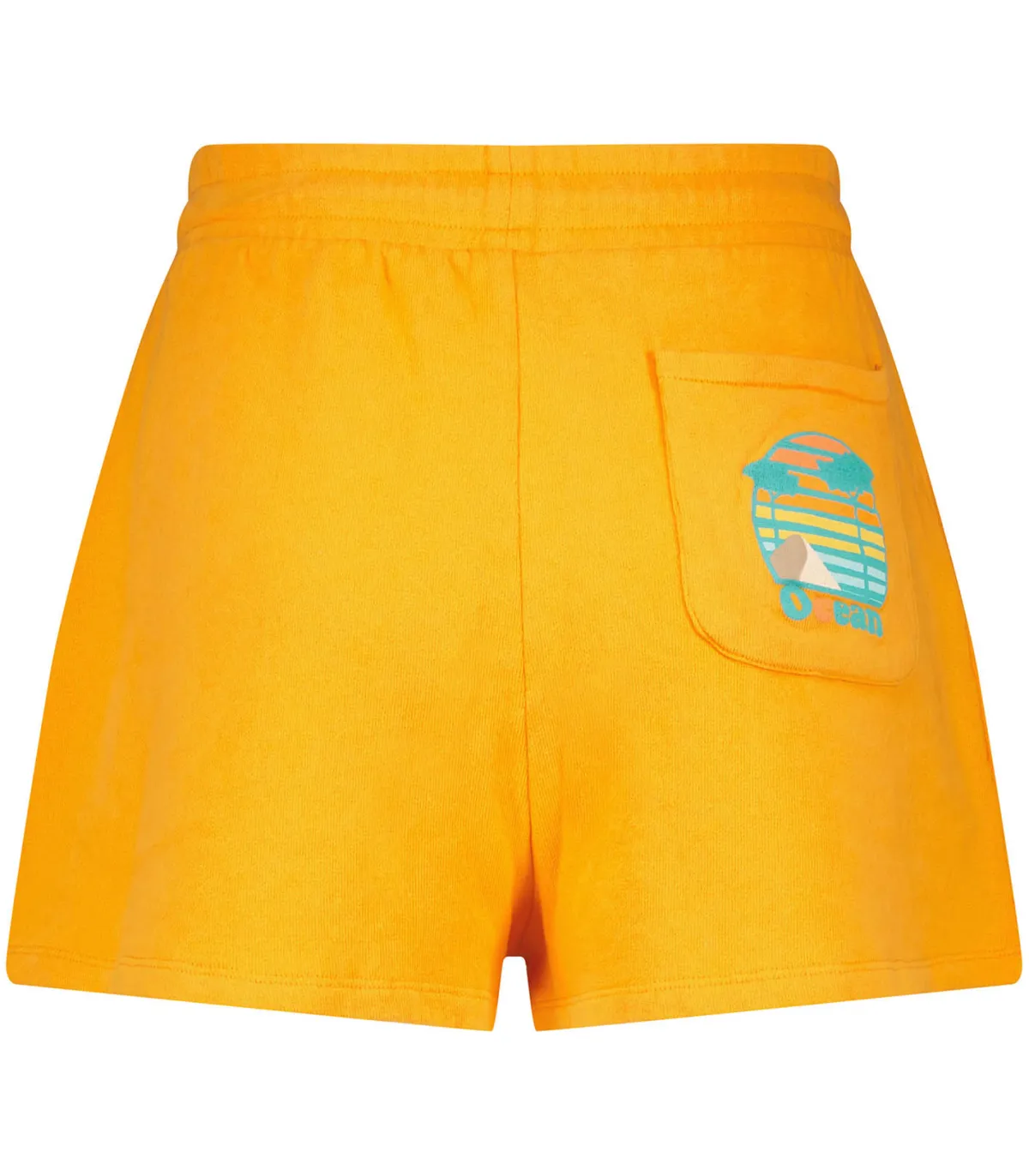 David Lucas x ron ron Short en coton biologique Océan Orange*Femme Bas