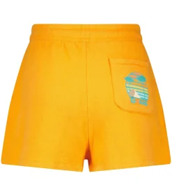 David Lucas x ron ron Short en coton biologique Océan Orange*Femme Bas