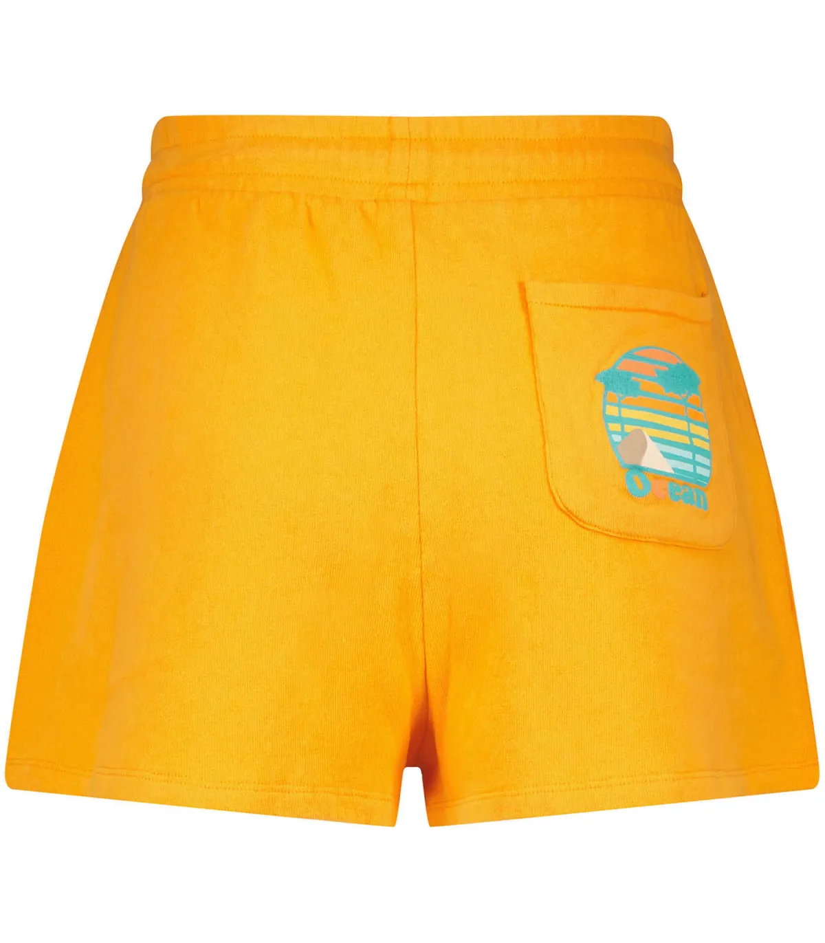 David Lucas x ron ron Short en coton biologique Océan Orange*Femme Bas