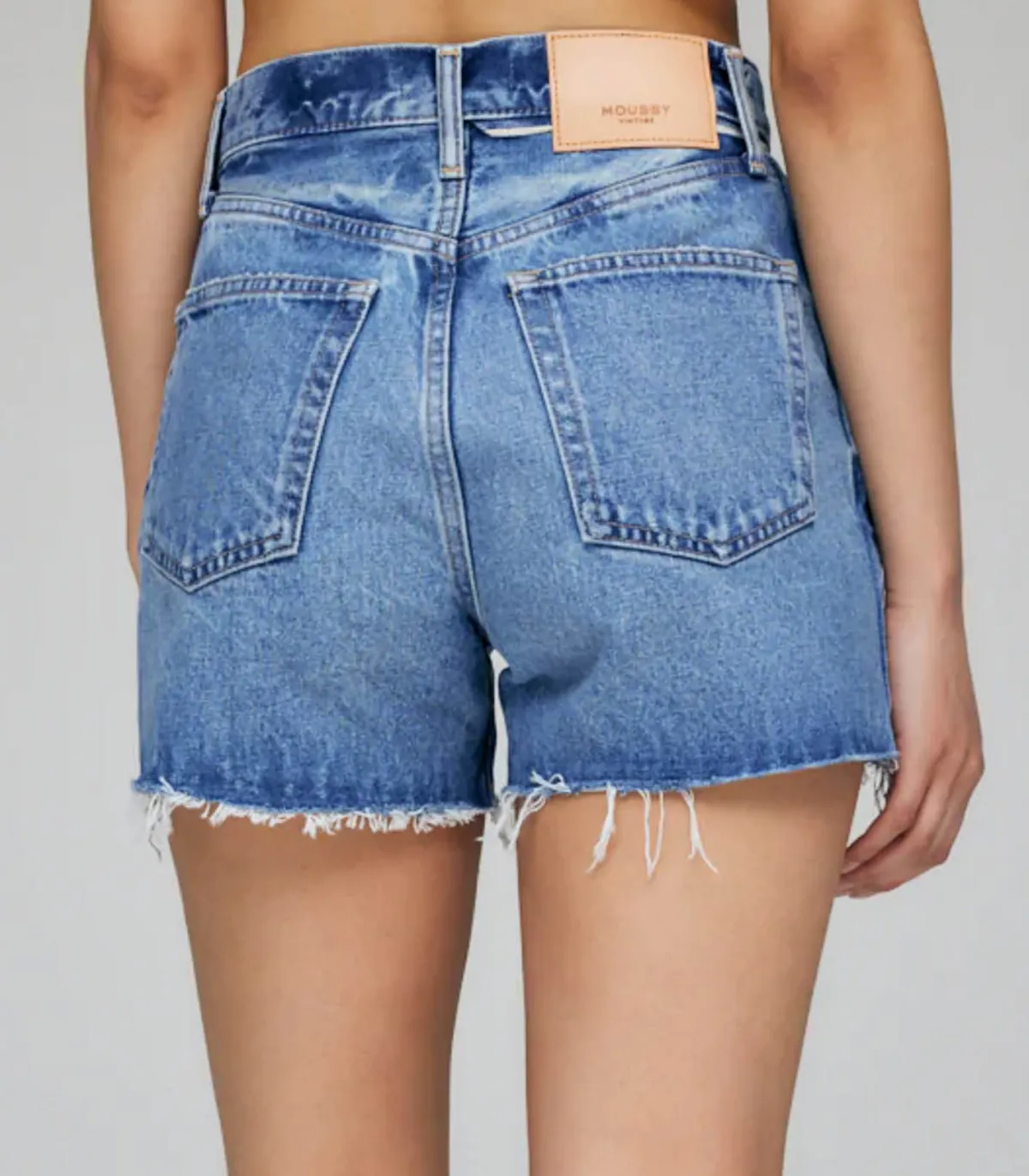 Moussy Vintage Short en denim Cary à taille haute*Femme Bas