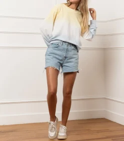 RE/DONE Short en jean Cutoff Faded Vintage Indigo*Femme Bas