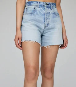 Moussy Vintage Short Funston en denim bleu clair*Femme Bas