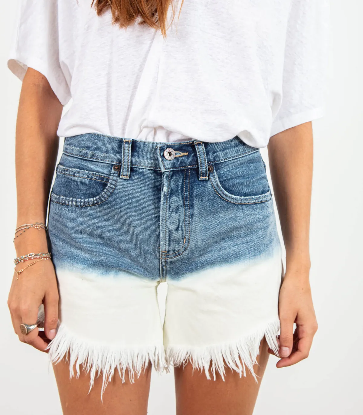 BORO Short Nagoya Bleached Ombre Look*Femme Bas