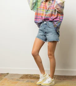 AGOLDE Short Parker Long Wheel*Femme Bas