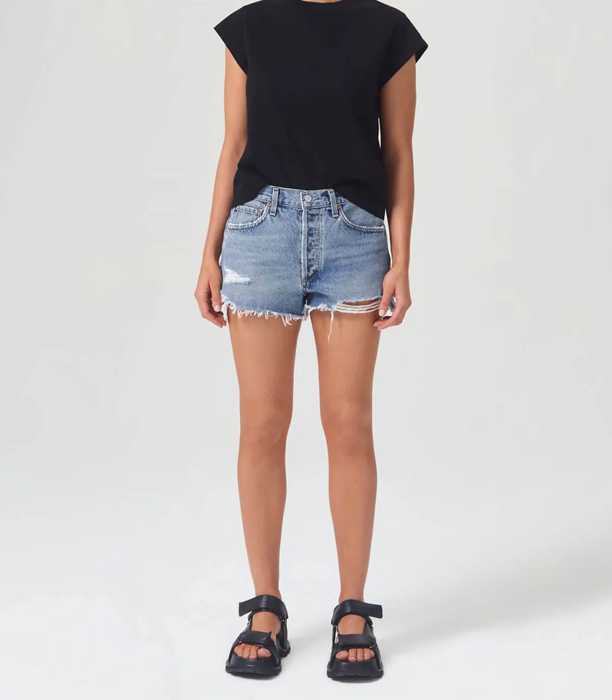 AGOLDE Short Parker Vintage Cut Off in Grudge*Femme Bas