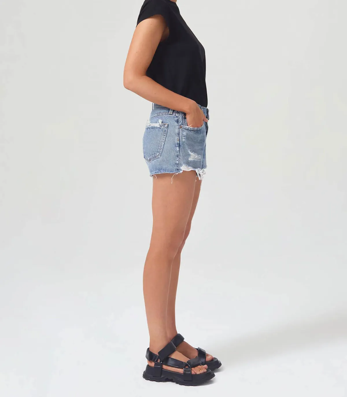 AGOLDE Short Parker Vintage Cut Off in Grudge*Femme Bas