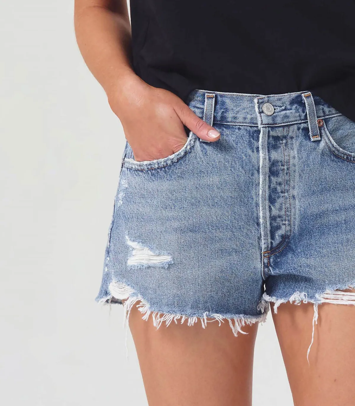 AGOLDE Short Parker Vintage Cut Off in Grudge*Femme Bas