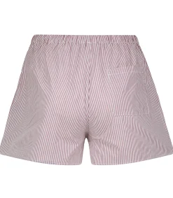 Sporty & Rich Short S.R. Sport Mini Boxer White Red Stripe*Femme Bas|Lingerie