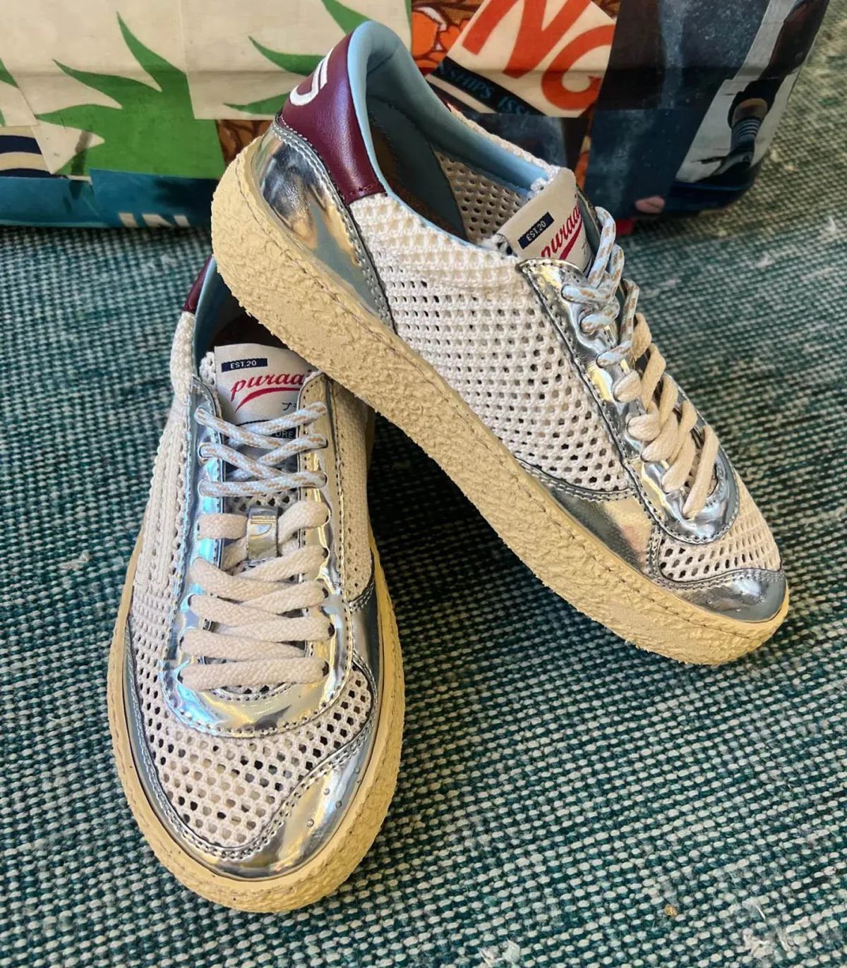 Puraai Sneakers 4.05 Polly Silver Breeze*Femme Baskets