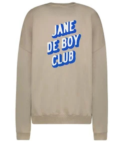LES BONNES SOEURS Sweat-shirt Ben x Jane de Boy Taupe*Femme Mailles & Sweats