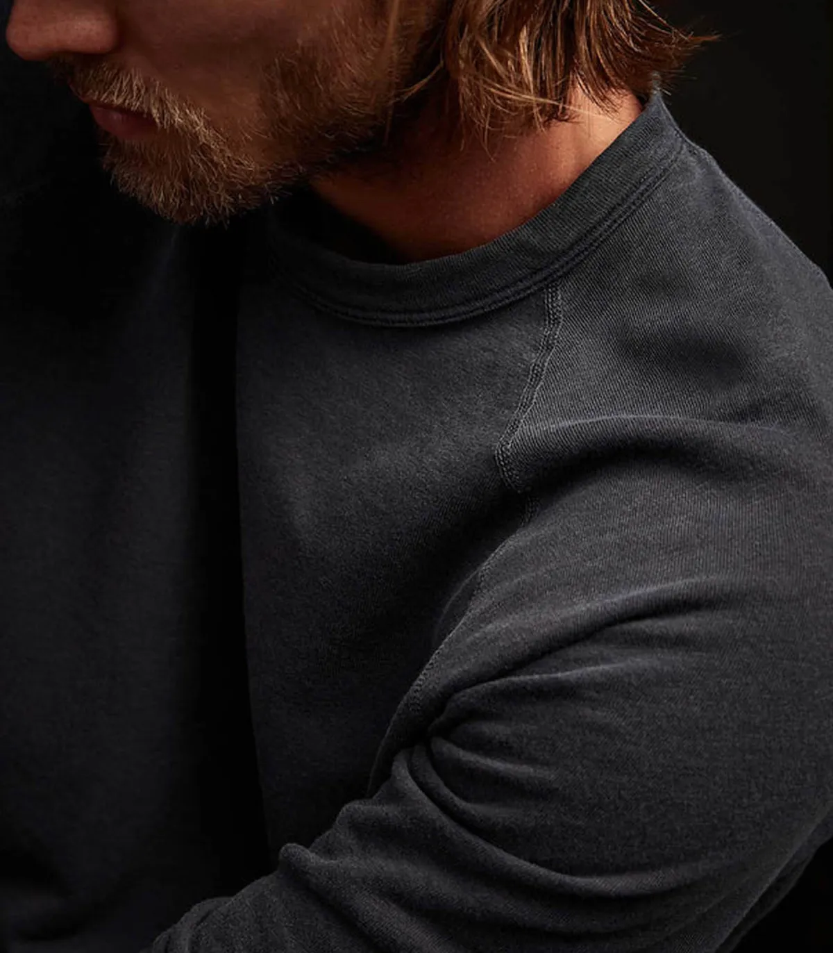 James Perse Sweat-shirt homme Vintage French Terry*Homme Sweat-Shirts