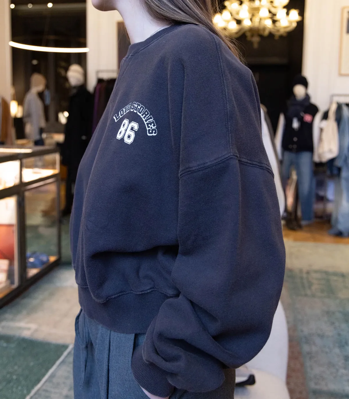 Love Stories Sweat-shirt Sloane Noir*Femme Mailles & Sweats|Love Stories