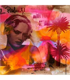 Jörg Döring Tableau 2 Palms 1/9 18357 130 x 130 cm* Affiches & Tableaux