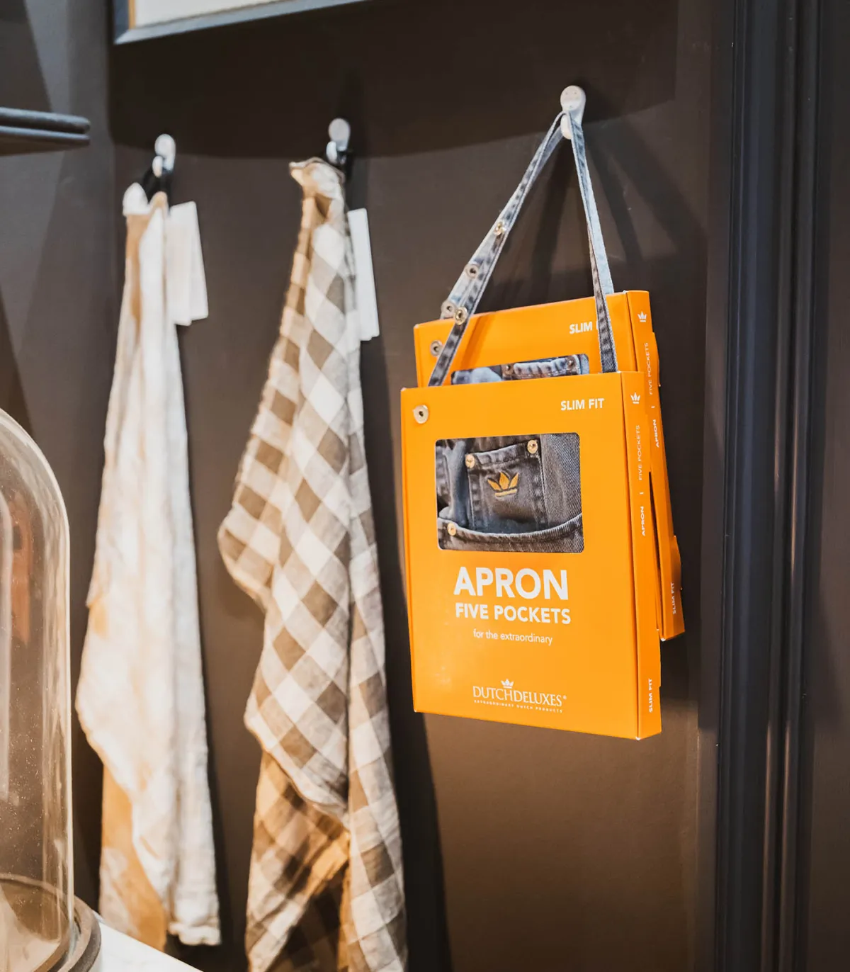 Dutchdeluxes Tablier 5 Poches Coton Denim* Linge De Cuisine