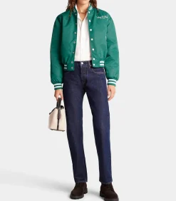 Sporty & Rich Teddy Wellness Boucle Varsity /White*Femme Manteaux & Vestes