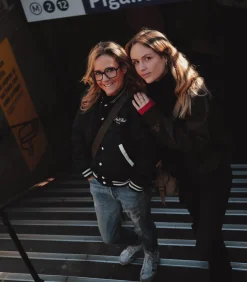 Sporty & Rich Teddy Wellness Boucle Varsity /White*Femme Manteaux & Vestes