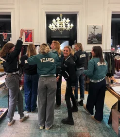 Sporty & Rich Teddy Wellness Boucle Varsity /White*Femme Manteaux & Vestes