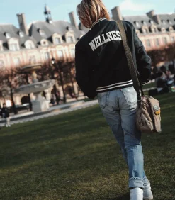 Sporty & Rich Teddy Wellness Boucle Varsity /White*Femme Manteaux & Vestes