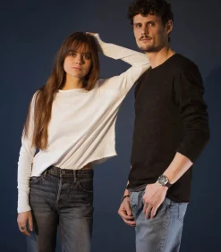 American Vintage Tee-shirt à manches longues homme Bysapick*Homme Tee-Shirts