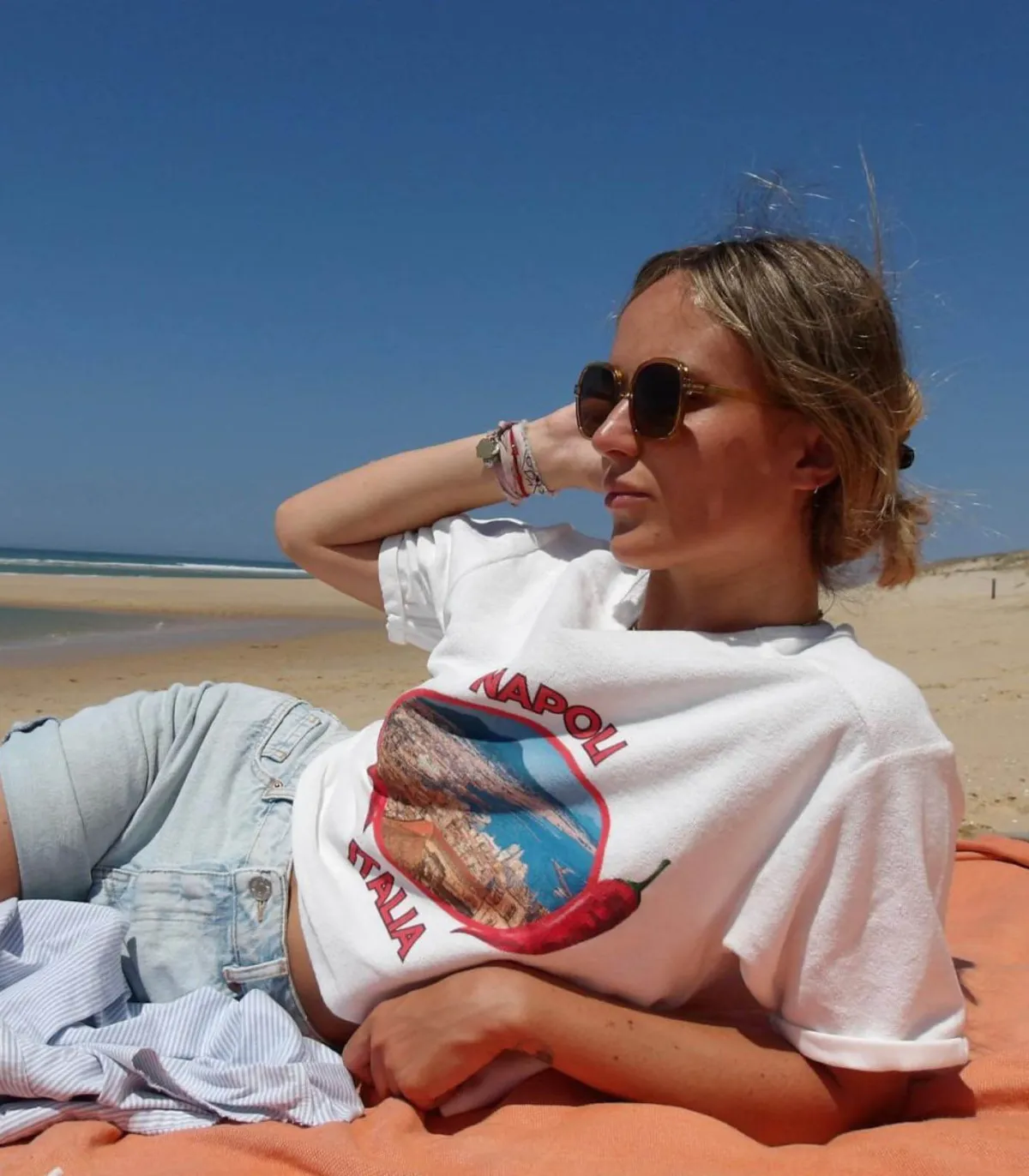 Welcome Bob Tee-shirt Carnac Napoli Print*Femme Hauts