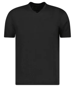 Majestic Filatures Tee-shirt Homme Col V Manches Courtes Lin*Homme Tee-Shirts