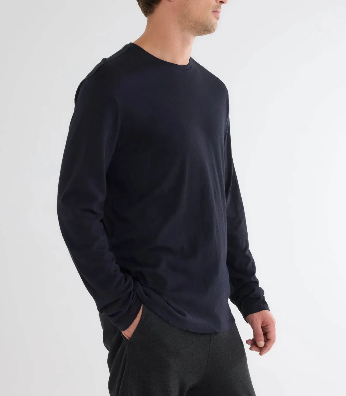 Majestic Filatures Tee-shirt homme Coton et Cachemire*Homme Tee-Shirts