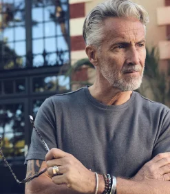 Majestic Filatures Tee-shirt Homme Harold Col Rond Manches Courtes*Homme Tee-Shirts